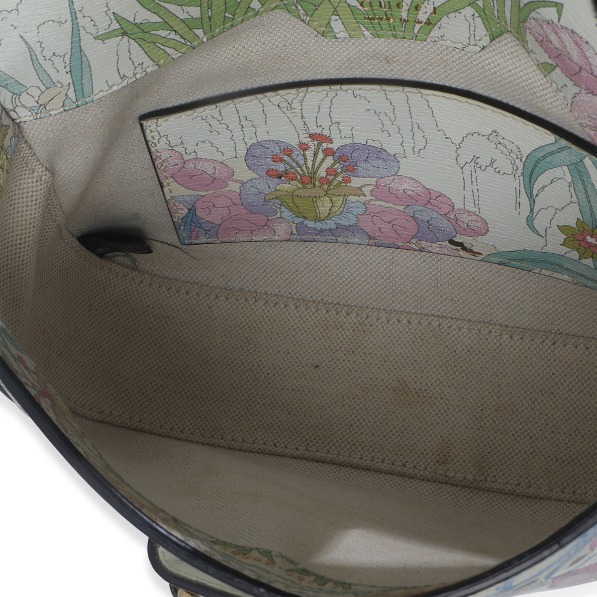 Gucci Multicolor New Shanghai Tiger Savanah Web Mini Horsebit 1955 Shoulder Bag Handbag ad1