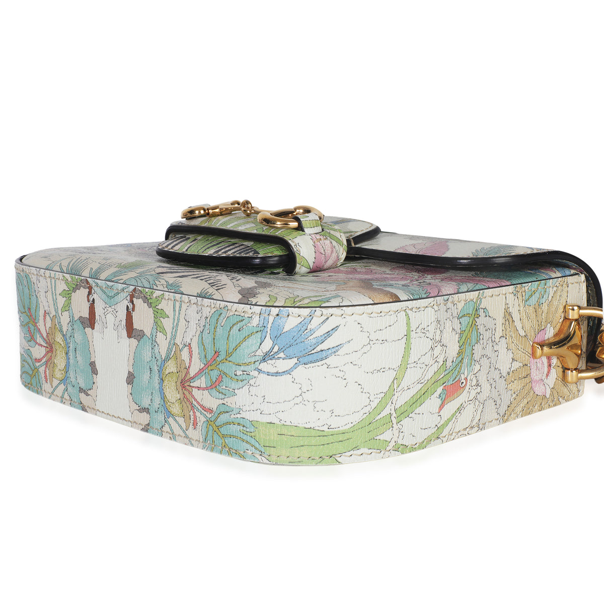 Gucci Multicolor New Shanghai Tiger Savanah Web Mini Horsebit 1955 Shoulder Bag Handbag box