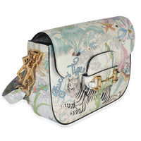 Gucci Multicolor New Shanghai Tiger Savanah Web Mini Horsebit 1955 Shoulder Bag Handbag pv