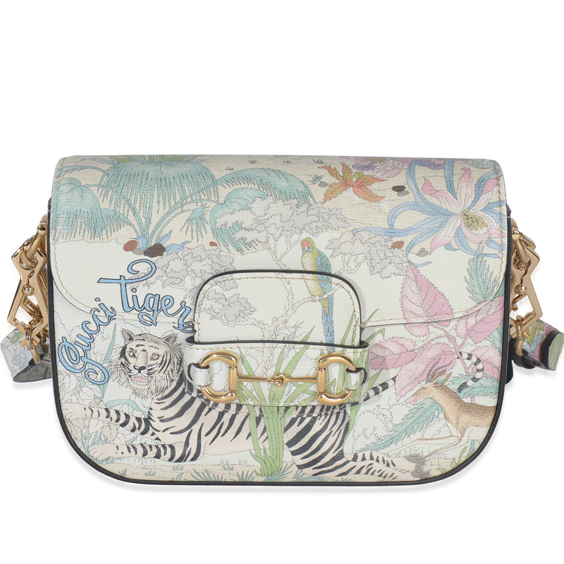 Multicolor New Shanghai Tiger Savanah Web Mini Horsebit 1955 Shoulder Bag