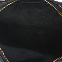 Christian Dior Black Grained Calfskin Caro Double Pouch Handbag ad1