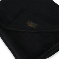 Louis Vuitton Black Silk Wool Monogram Shine Shawl pv
