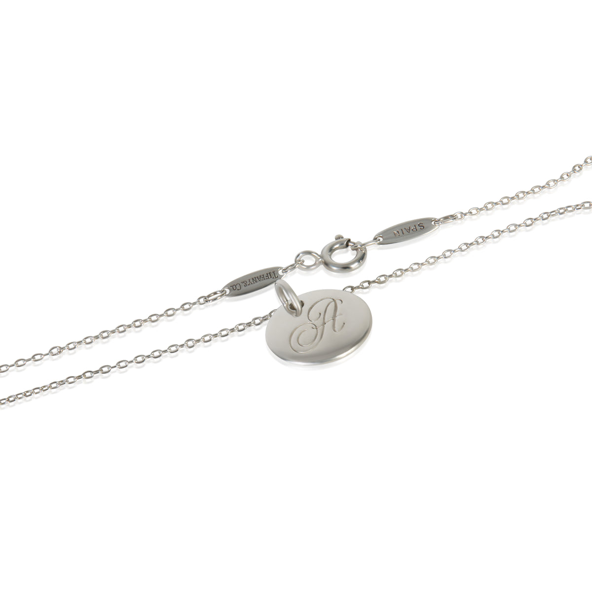 Sterling Silver  Notes Initial A Pendant