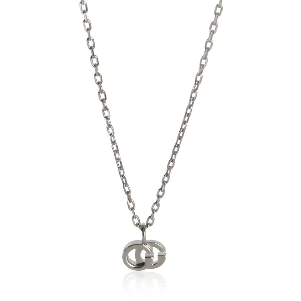 White Gold  GG Marmont Necklace