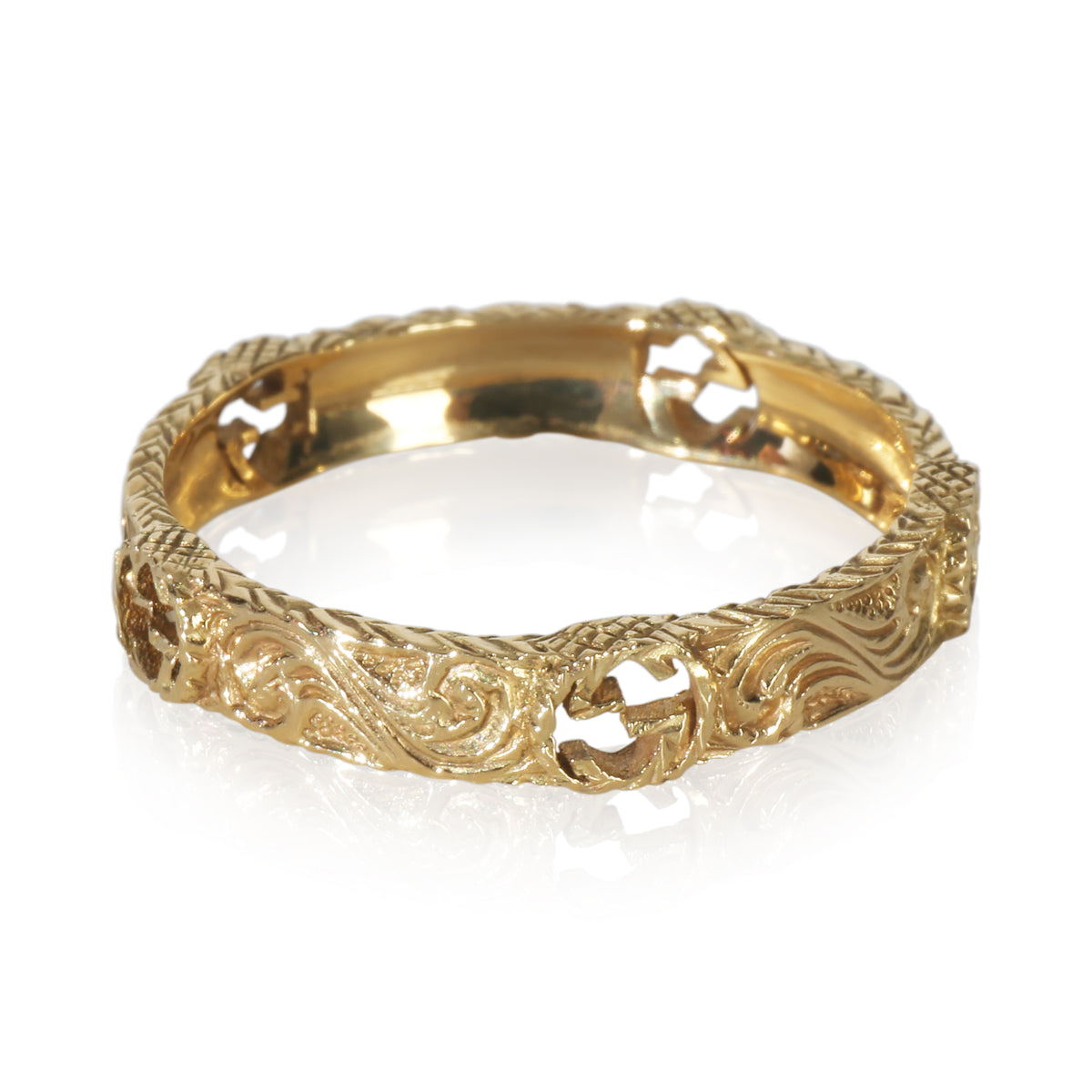 Yellow Gold  Interlocking G Ring