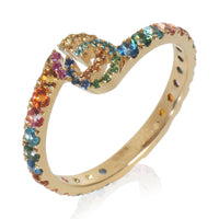 Gucci Yellow Gold  Rainbow G Ring av