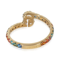 Gucci Yellow Gold  Rainbow G Ring bv