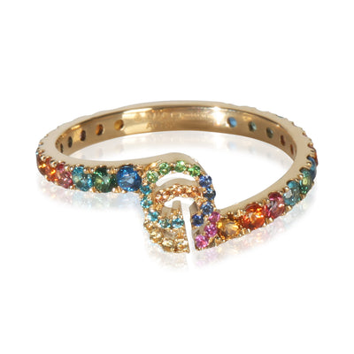 Gucci Yellow Gold  Rainbow G Ring fv
