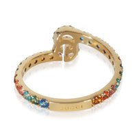 Gucci Yellow Gold  Rainbow G Ring pv