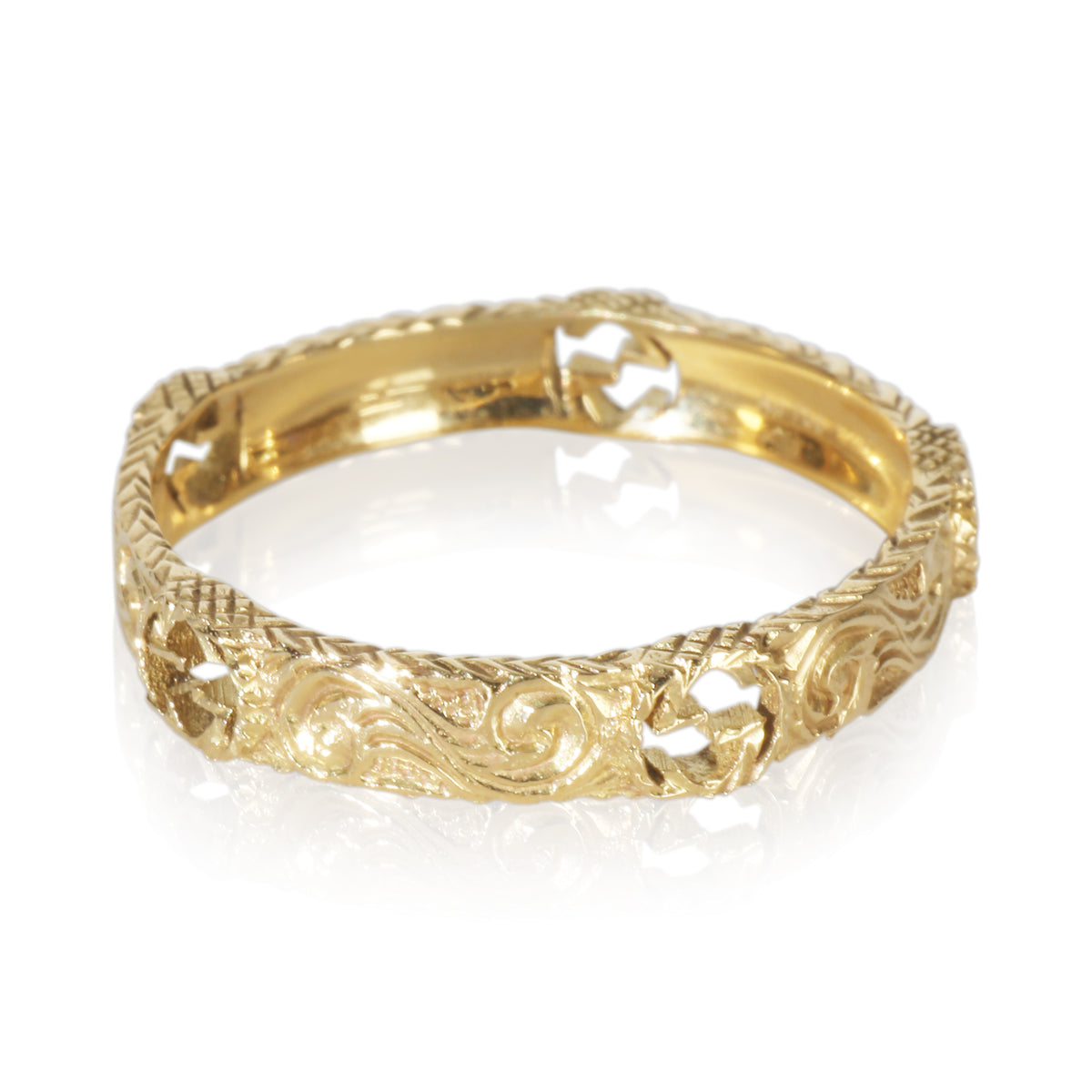 Yellow Gold  Interlocking G Ring
