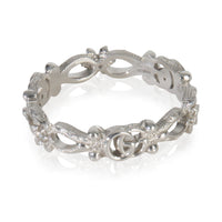 Gucci White Gold Diamond Flora Double G & Flower Ring sv