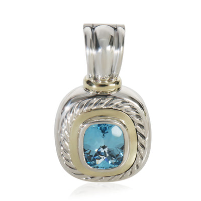 Yellow Gold & Sterling Silver Topaz Albion Pendant