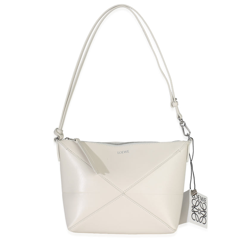 Sea Salt Shiny Calfskin Puzzle Fold Pouch