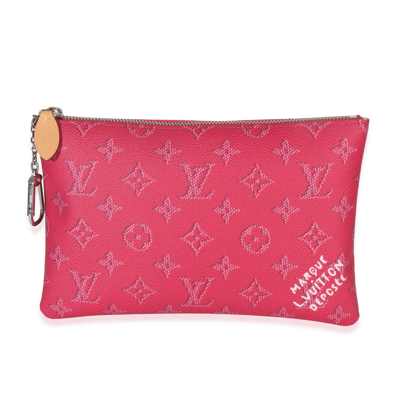 Pondichery Pink Monogram Canvas Key Pouch M