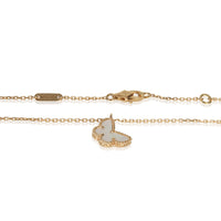 Yellow Gold Mother Of Pearl Sweet Butterflies Pendant