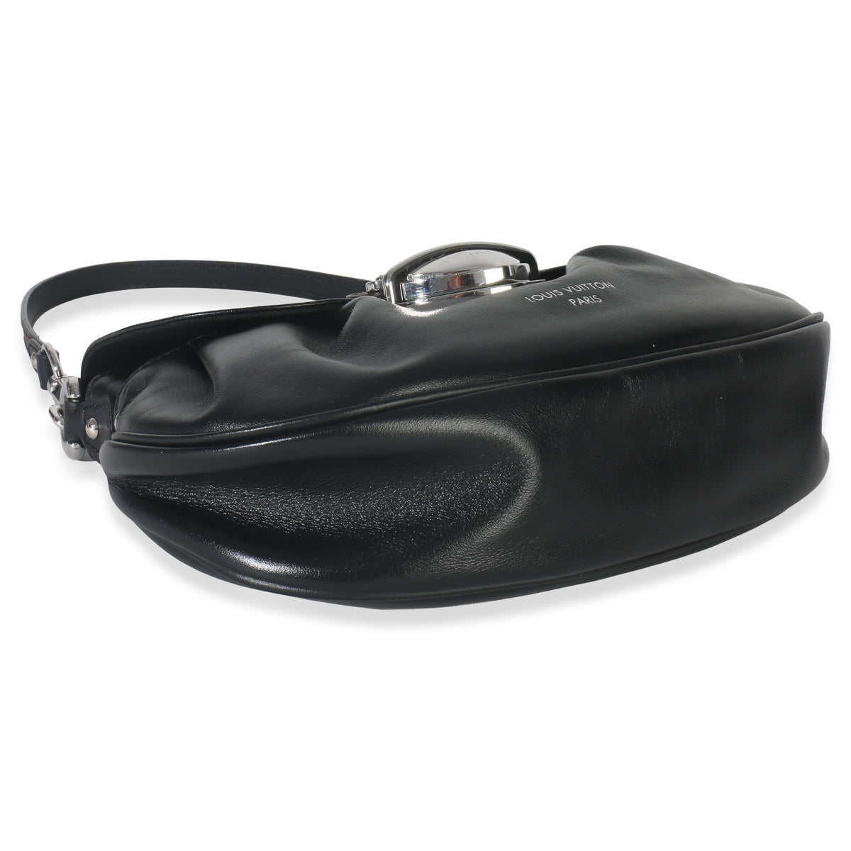Louis Vuitton Black Lambskin Monogram Sunset Vibe Handbag clasp