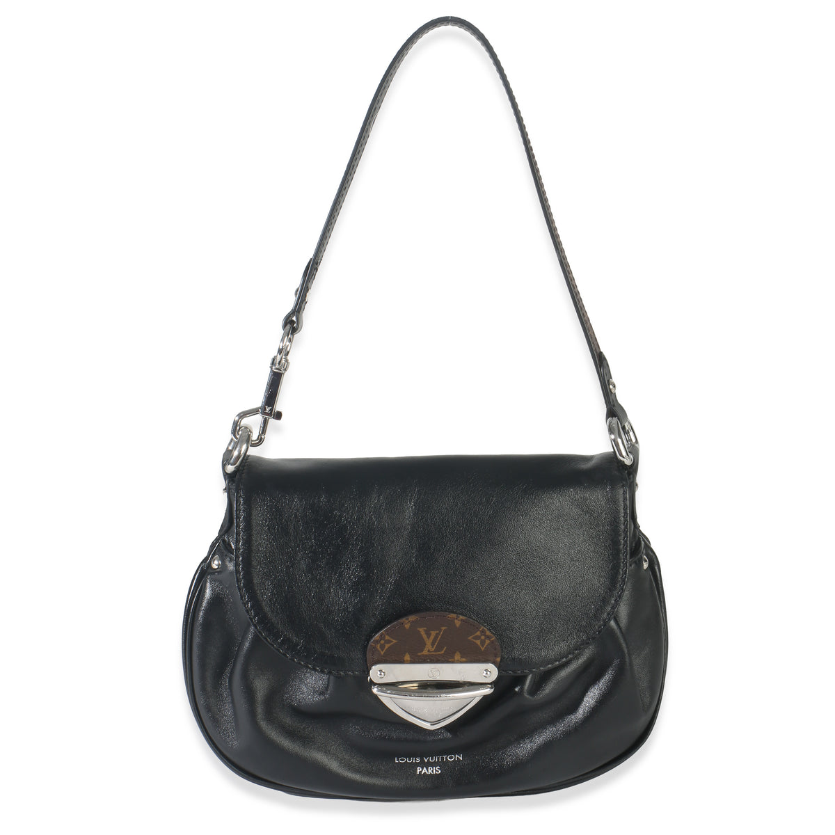 Louis Vuitton Black Lambskin Monogram Sunset Vibe Handbag fv