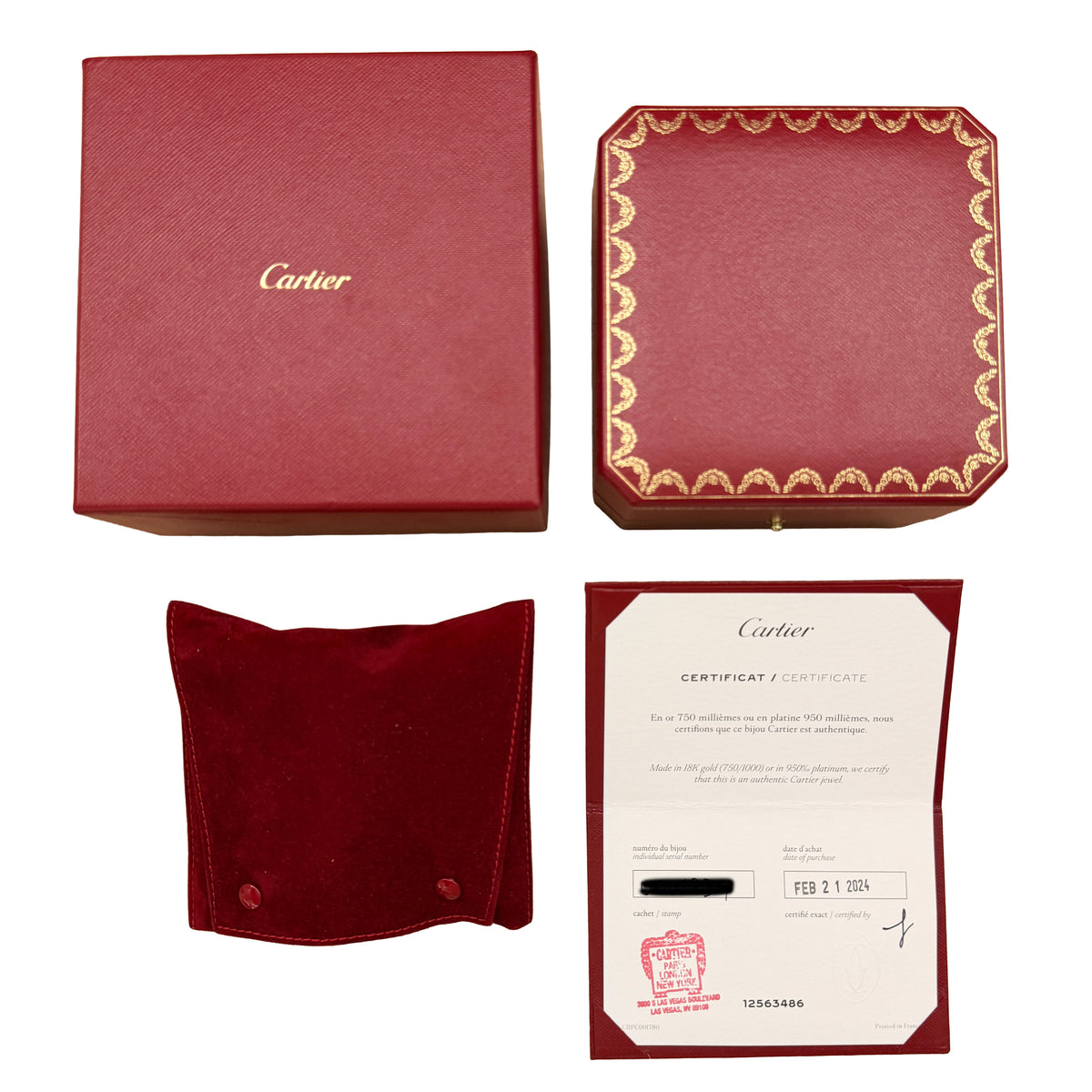 Cartier Yellow Gold  Juste Un Clou Bracelet box