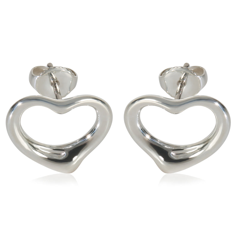 Sterling Silver  Elsa Peretti Open Heart Earrings