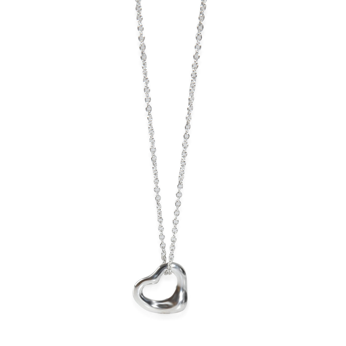 Sterling Silver  Elsa Peretti Open Heart Pendant