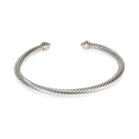 Yellow Gold & Sterling Silver  Cable Classic Bracelet