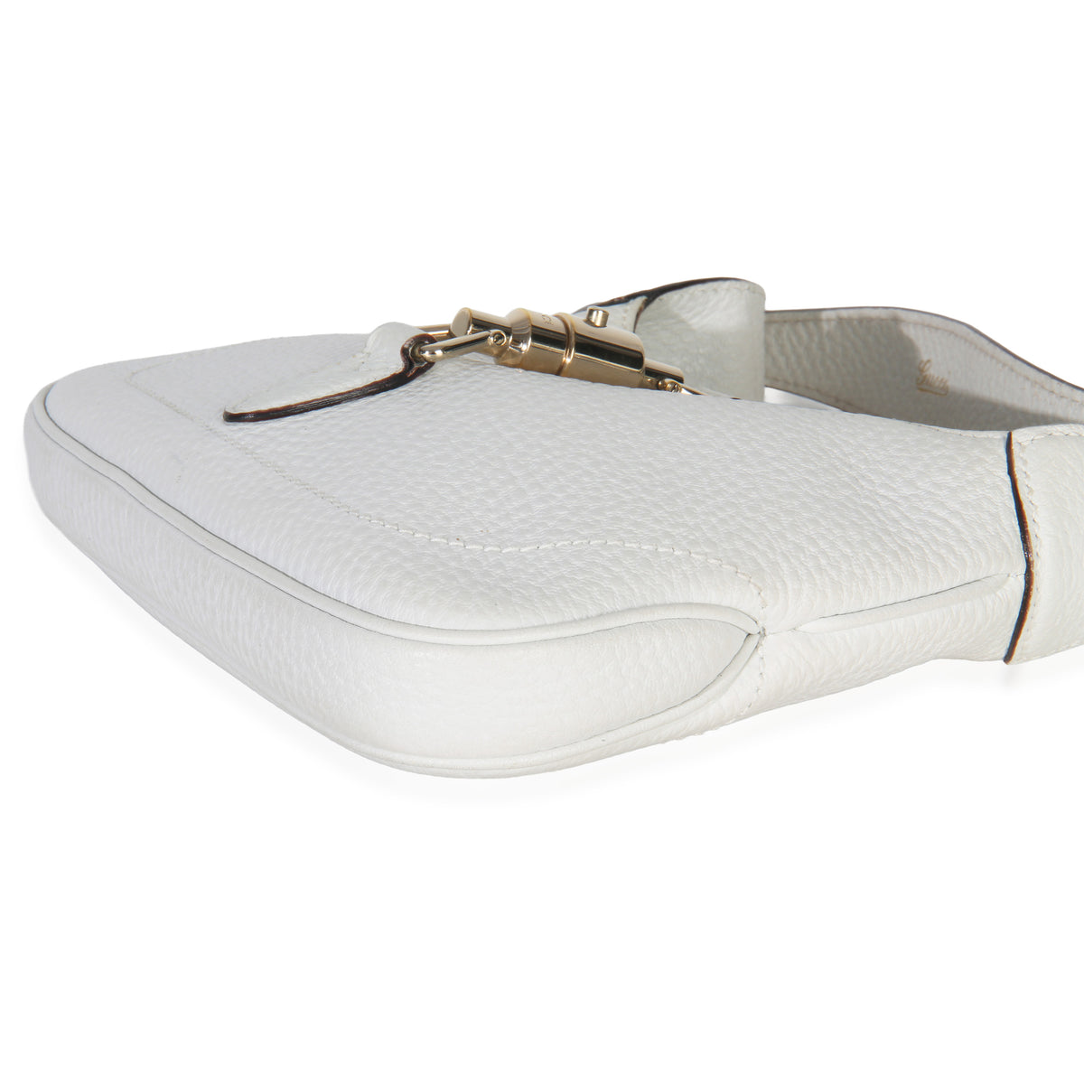 Gucci White Grained Leather Small Jackie Hobo Handbag box