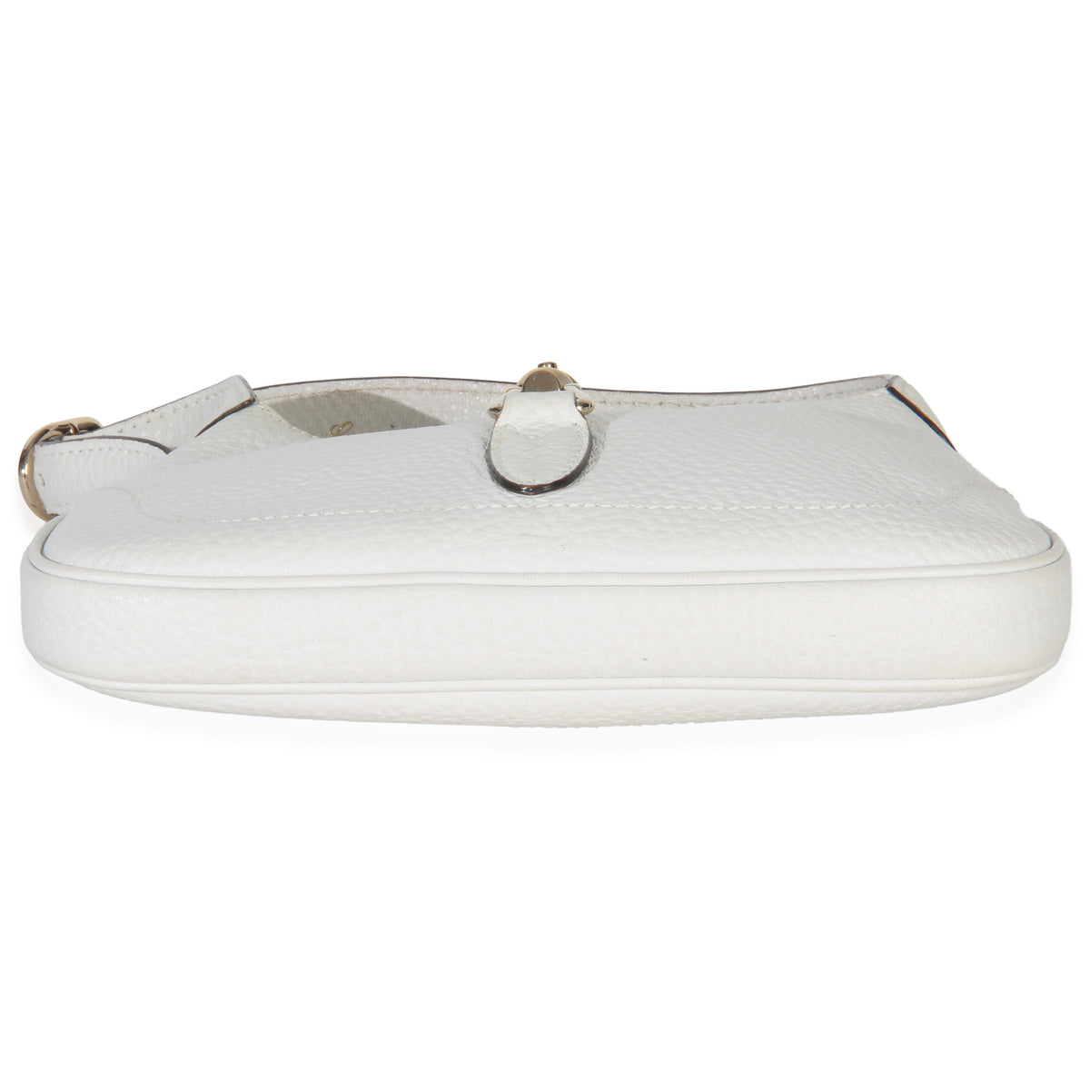 Gucci White Grained Leather Small Jackie Hobo Handbag stamp