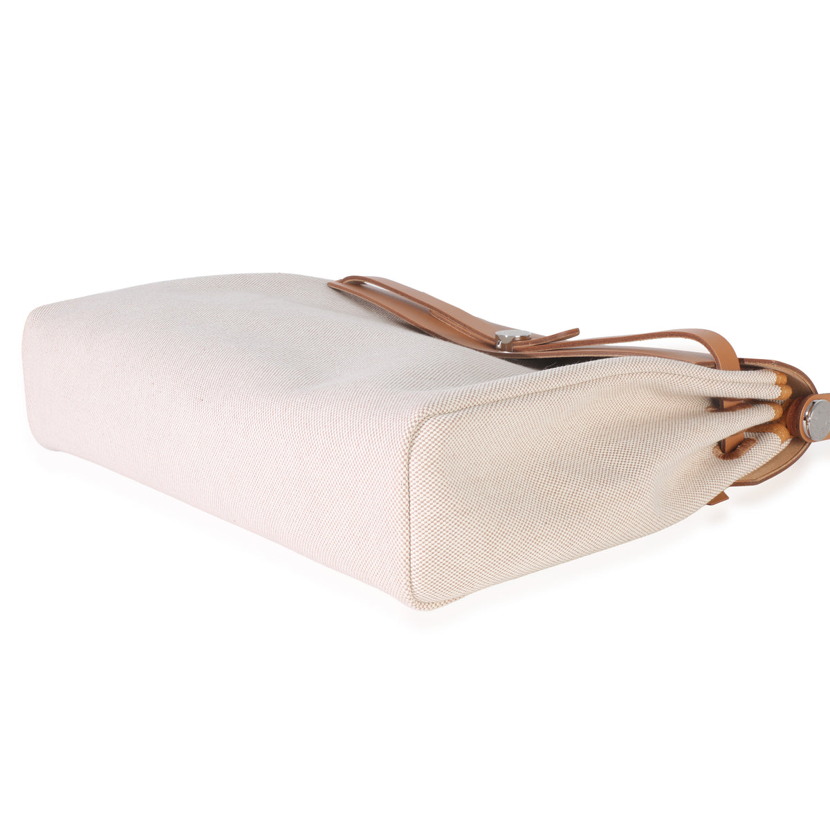 Hermès Ecru Beige Naturel Sable Toile Criss Viking Herbag Messenger 39 PHW Handbag box