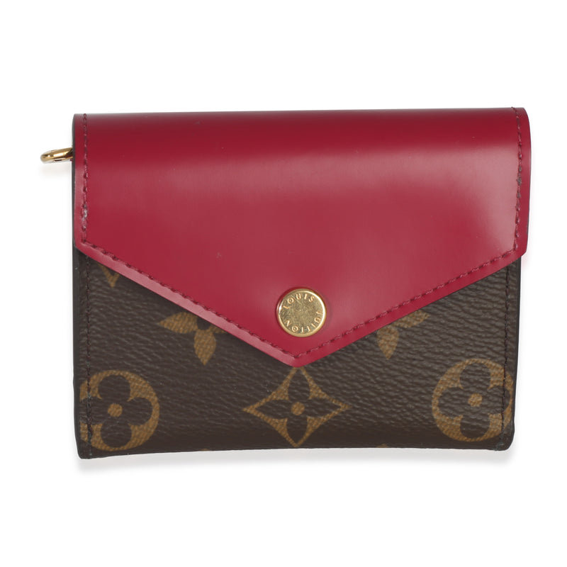Fuchsia Monogram Canvas Zoe Wallet