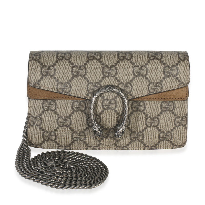Beige GG Supreme Canvas Super Mini Dionysus