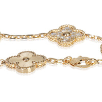 Yellow Gold Diamond Vintage Alhambra Bracelet