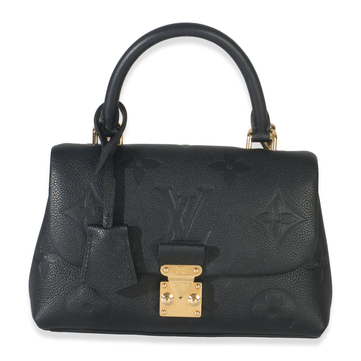 Louis Vuitton Black Giant Monogram Empreinte Madeleine BB Handbag fv