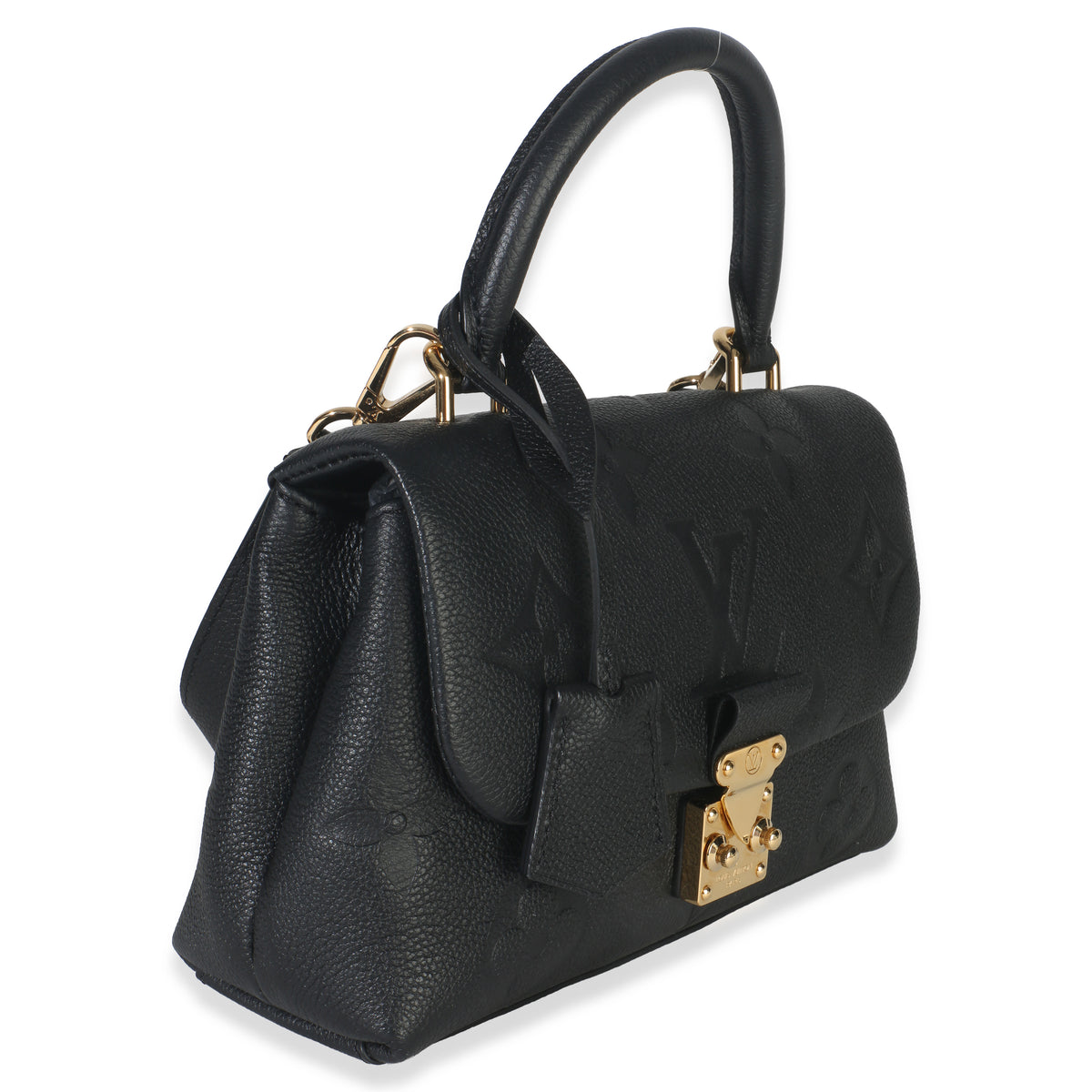 Louis Vuitton Black Giant Monogram Empreinte Madeleine BB Handbag pv
