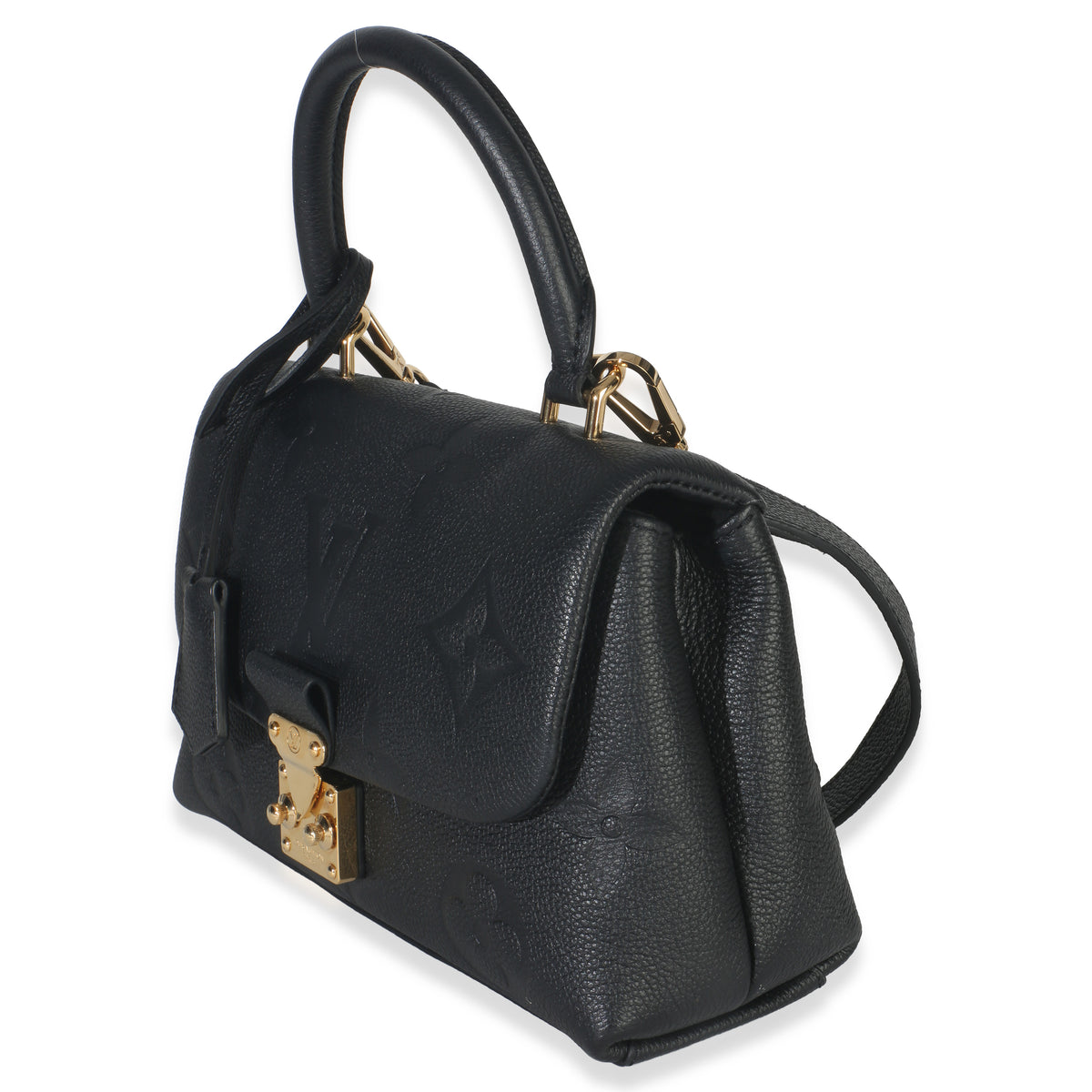 Louis Vuitton Black Giant Monogram Empreinte Madeleine BB Handbag sv