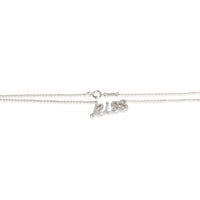 Tiffany & Co. White Gold Diamond Paloma Picasso Graffiti Kiss Pendant sv
