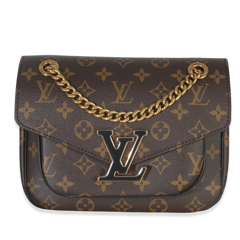 Black Monogram Canvas Passy