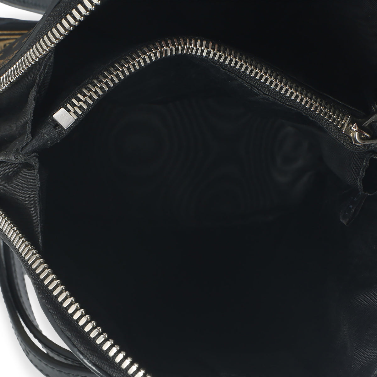 x SEGA Black Calfskin Guccy Stars Mini Dome Shoulder Bag