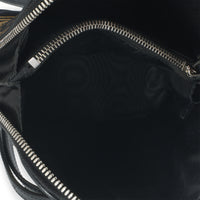 x SEGA Black Calfskin Guccy Stars Mini Dome Shoulder Bag