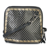 x SEGA Black Calfskin Guccy Stars Mini Dome Shoulder Bag