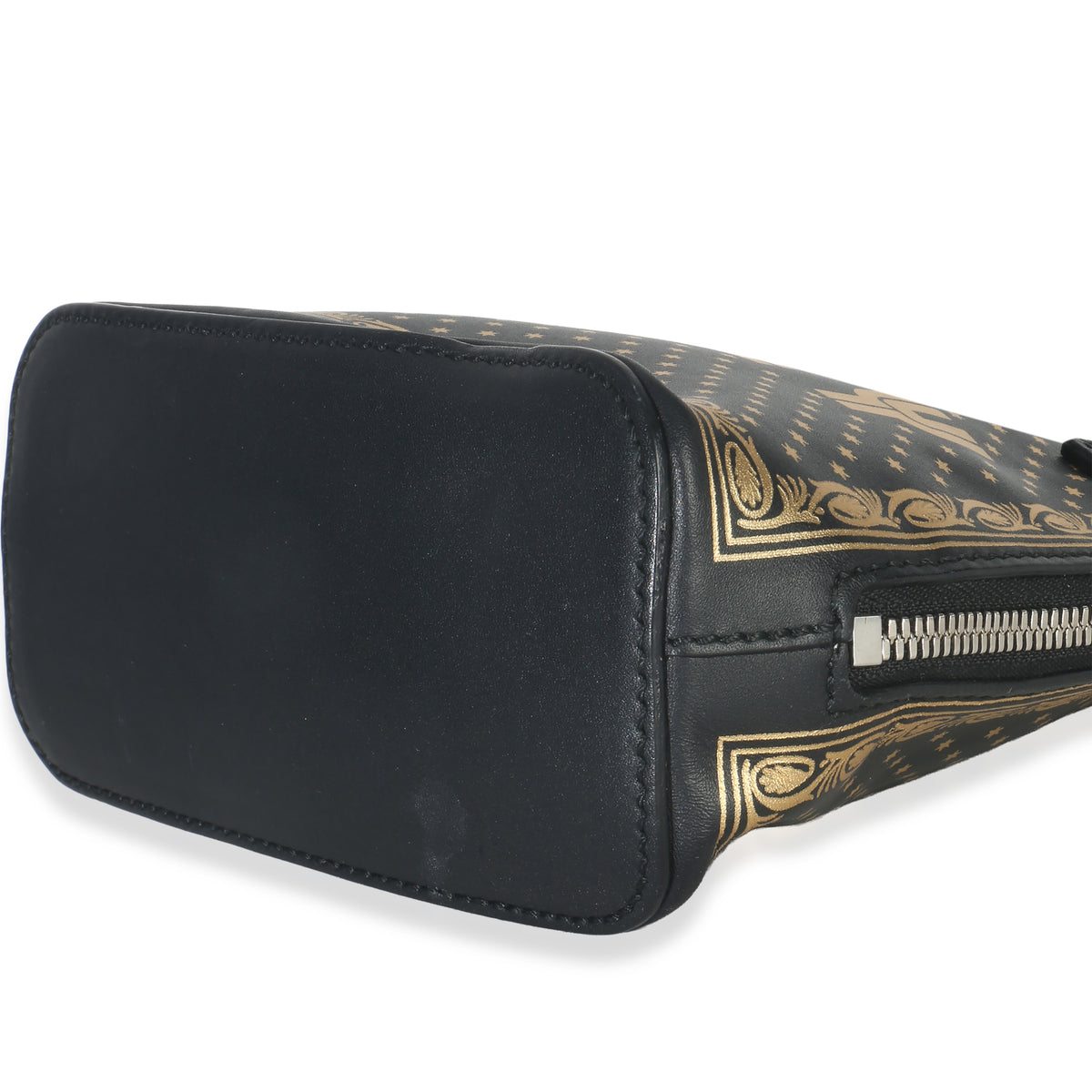 x SEGA Black Calfskin Guccy Stars Mini Dome Shoulder Bag