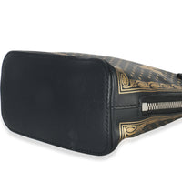x SEGA Black Calfskin Guccy Stars Mini Dome Shoulder Bag