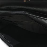 Black Quilted Lambskin Boy Wallet On Chain