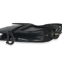 Christian Dior Black Calfskin Studded Medium Saddle Bag Handbag box