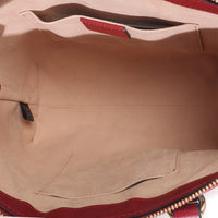 GG Monogram Red Flora Ophidia Small Top Handle Tote