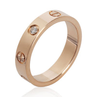 Cartier Rose Gold Diamond Small Model Love Ring bv