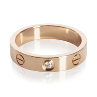 Cartier Rose Gold Diamond Small Model Love Ring pv