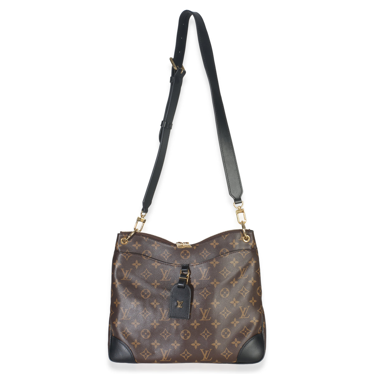 Black Monogram Canvas Odeon MM