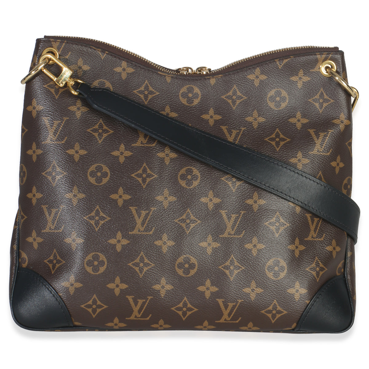 Black Monogram Canvas Odeon MM