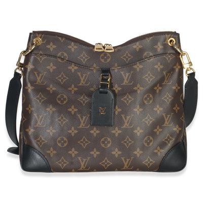 Black Monogram Canvas Odeon MM