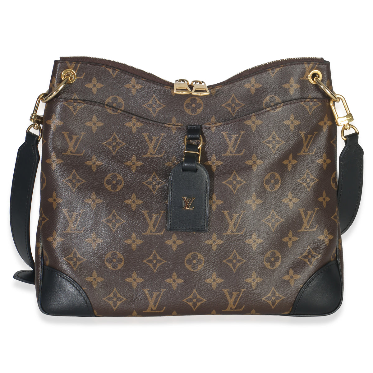 Black Monogram Canvas Odeon MM
